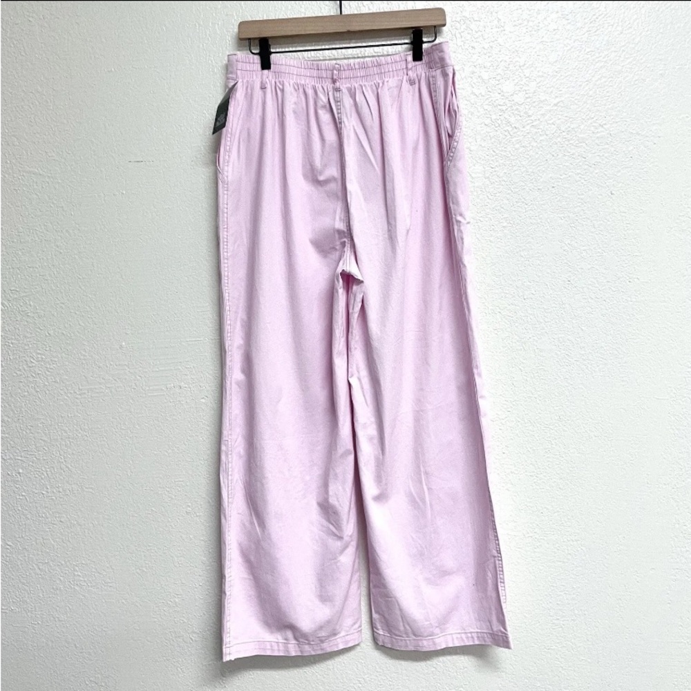 Wild Fable wide leg cotton twill pull-on pants elastic waist